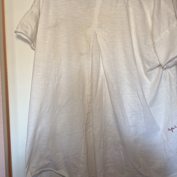 Pilcro for Anthropologie Women's White Inclusivity Graphic Tee size L - Picture 4 of 4